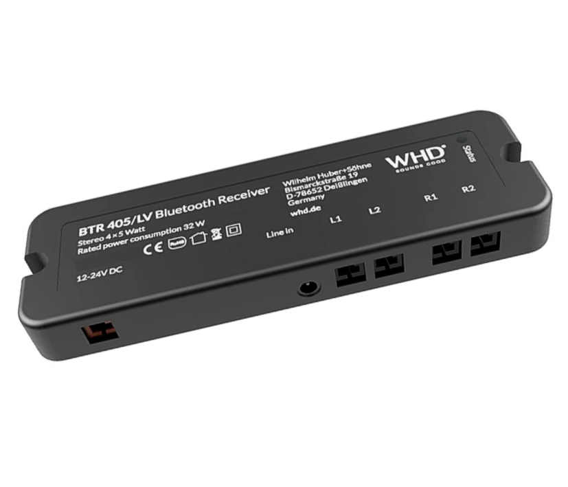 4x10W Verstärker BTR405LV 12V-24V Aktiver Deckenverstärker mit Bluetooth mit APP und Klangregler 4x10W Verstärker BTR405LV 12V-24V Aktiver Deckenverstärker mit Bluetooth mit APP und Klangregler