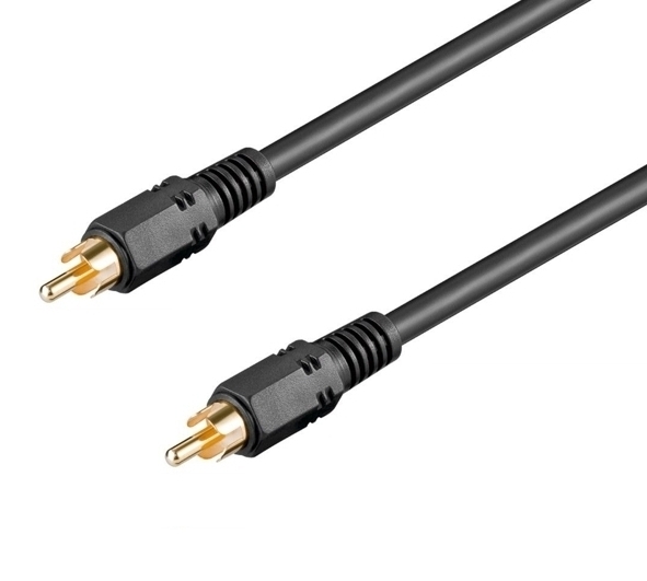 2m Cinchkabel RG59 Videosignalkabel oder für SPDIF Audio-Signale