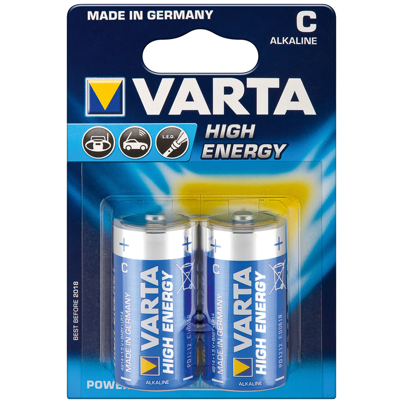 33-460-00350-varta-baby-4914 Baby Batterie 1,5V Alkaline UM2 LR14 C-Zelle -- 2er Pack --