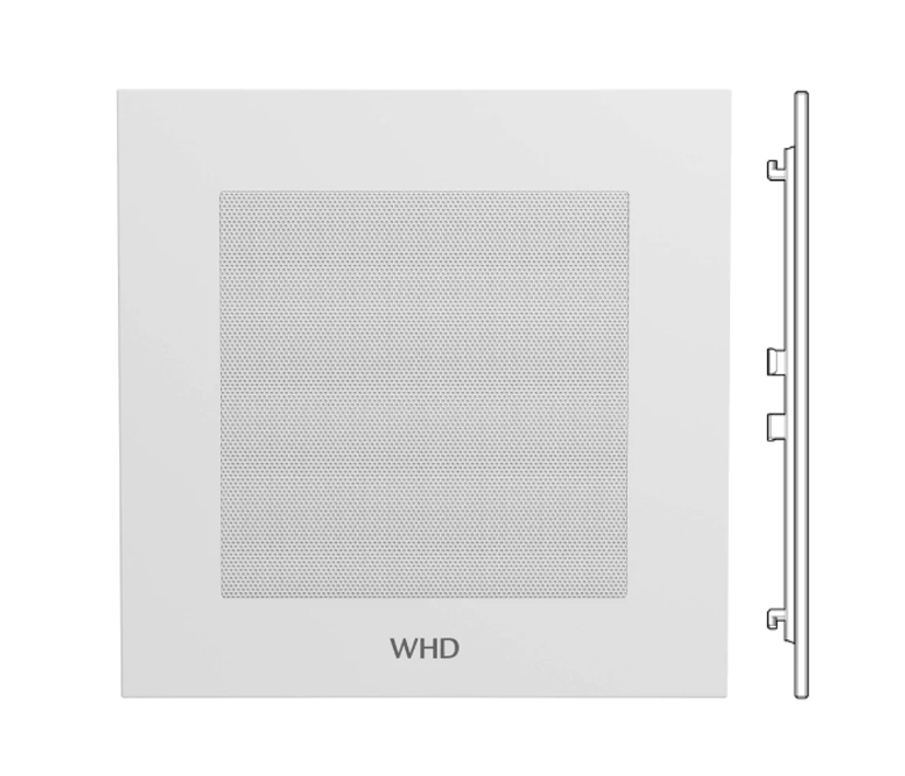 88-500-01528_KBW_Basic_M240_Blende_fuer_MR240_B01 Blende Abdeckung Kunststoff Weiss Quadratisch für MR240 Lautsprecher KBW Basic M240
