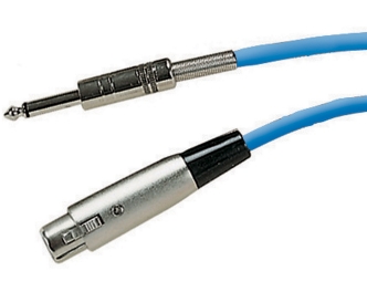cb667f0aa588c91f4411df0f4d36e35c 6m XLR Klinke Kabel BLAU 6,3mm Klinkenstecker auf XLR Kupplung geschirmt NF