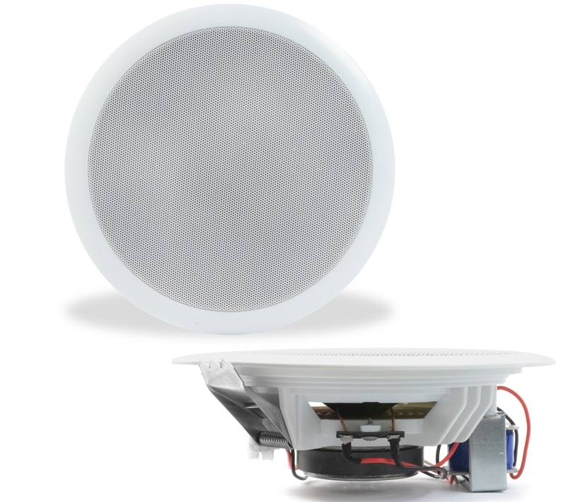 88-500-03200_Deckenlautsprecher_175mm_B2ZjLKDBJaSmyi3 175mm ELA Deckenlautsprecher 15W 8-Ohm mit 100V ELA 6W Trafo