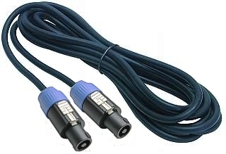 42-685-00275 10m Lautsprecherkabel 2x 2,5qmm mit PA-Stecker Schwarz