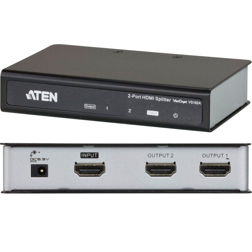 HDMI Verteiler 1xIn auf 2xOut aktiver HDMI Splitter UHD 4K2K