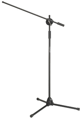 Mikrofonstativ Mikrofonständer 95-210cm mit 72cm Ausleger Schwarz Bodenstativ