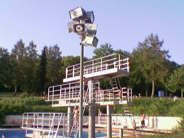 Freibad Lautsprecher Anlage