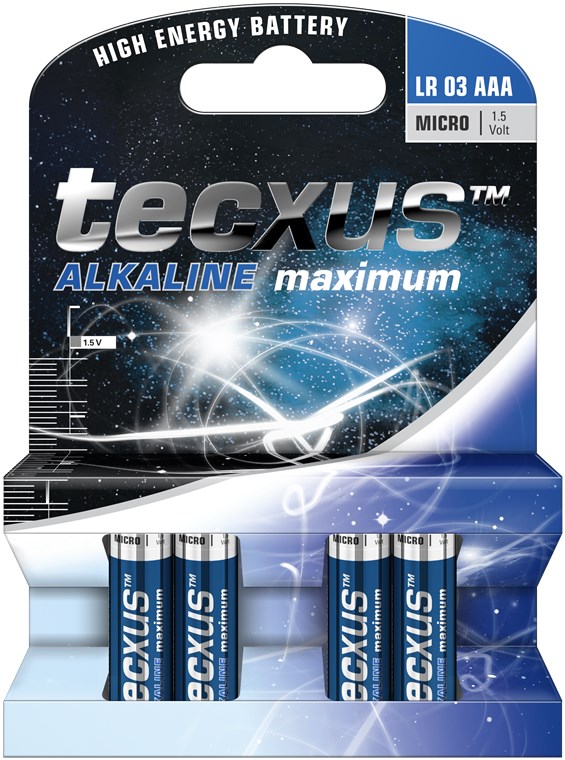 AAA Micro Batterie Alkali  LR03  4-er Pack