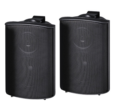 Wandlautsprecher 2x 80W 8Ohm oder 100V Schwarz Paarpreis