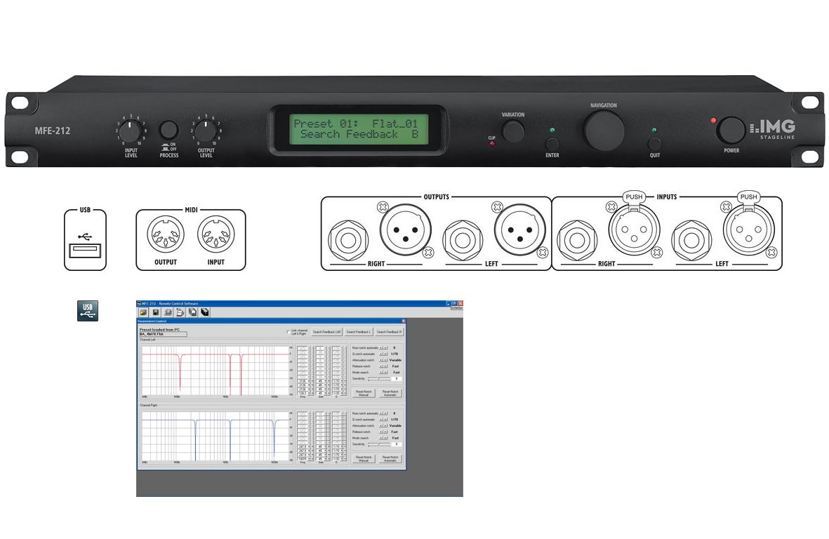 Mikrofon Rückkopplungsbeseitigung DSP Feedback Controller