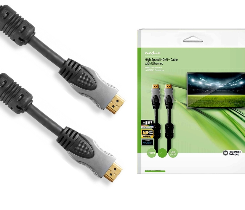 20m HDMI Kabel 1.4 4K2K1K mit ARC + Ethernet Metallstecker HighEnd Premium