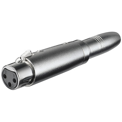 XLR Adapter 3pol XLR Buchse auf 6,3mm Klinkenbuchse